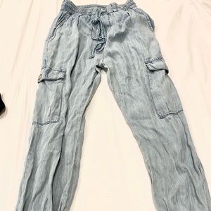 Blue Blush Denim joggers